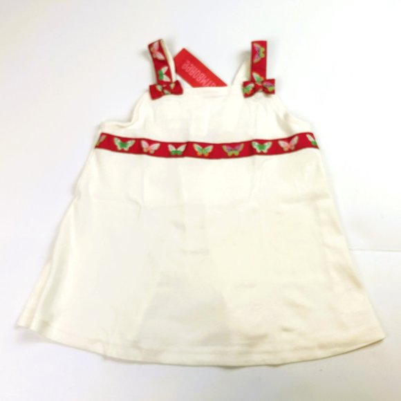 NWT Gymboree Girl Red Bike Short & Butterfly Ribbon A-Line Top Size 3 - Picture 3 of 5